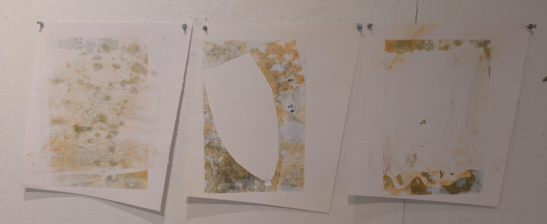 experimental color monoprints