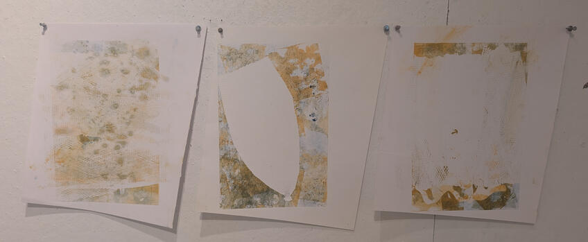 experimental color monoprints